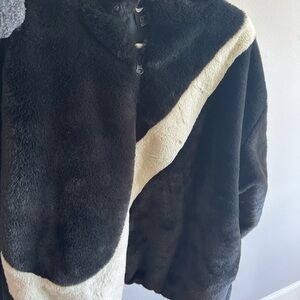 Nike Black faux fur jacket